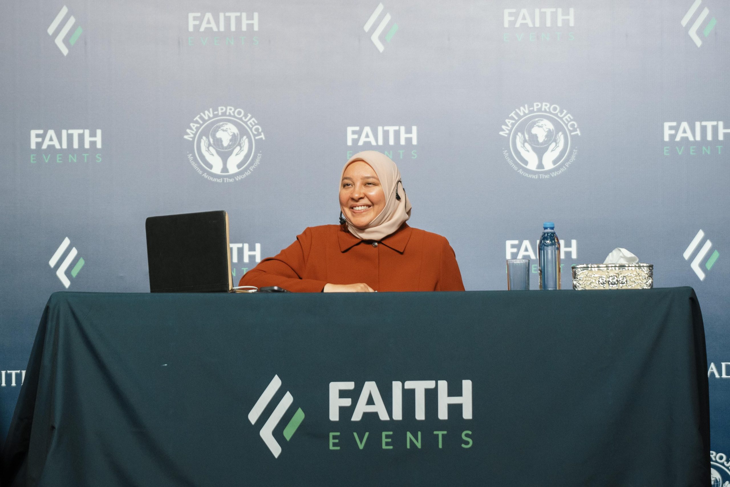 Dr. Rania Awaad during her event with Faith Events