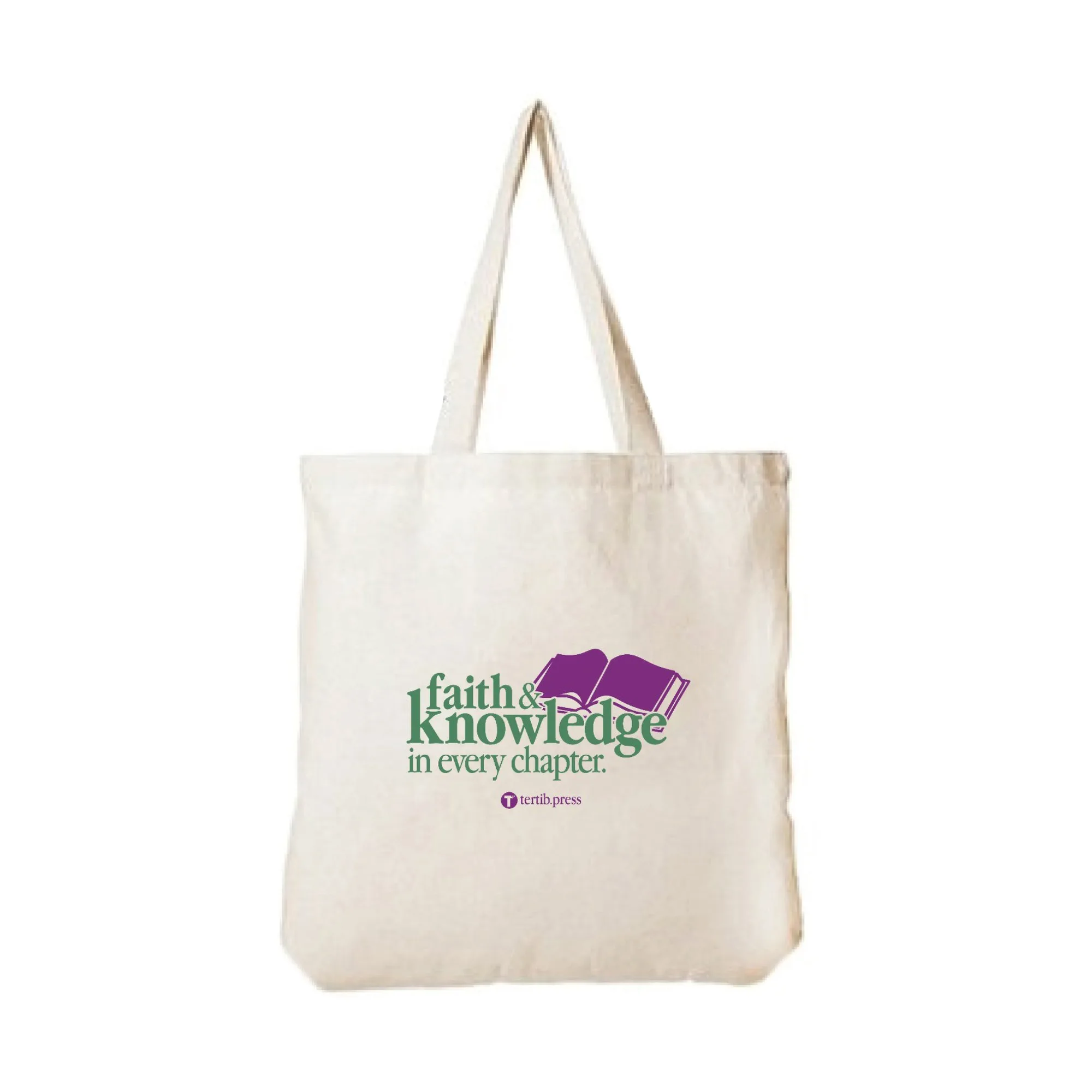 Tote bag: Faith & knowledge in every chapter
