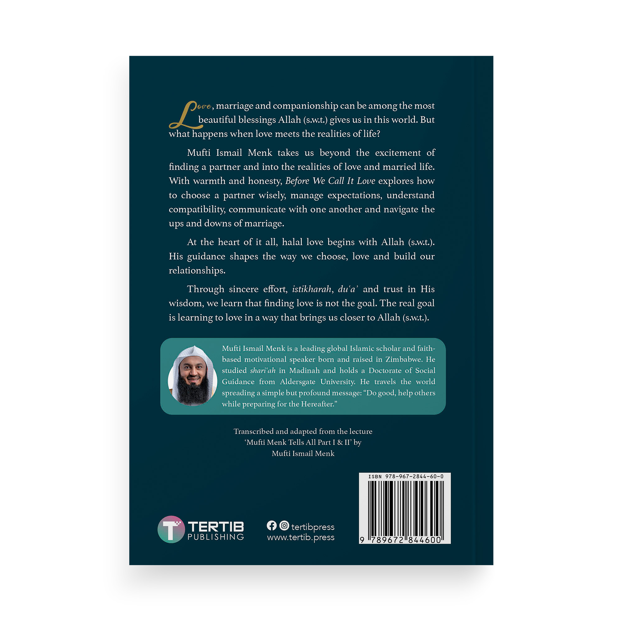Before We Call It Love by Mufti Ismail Menk